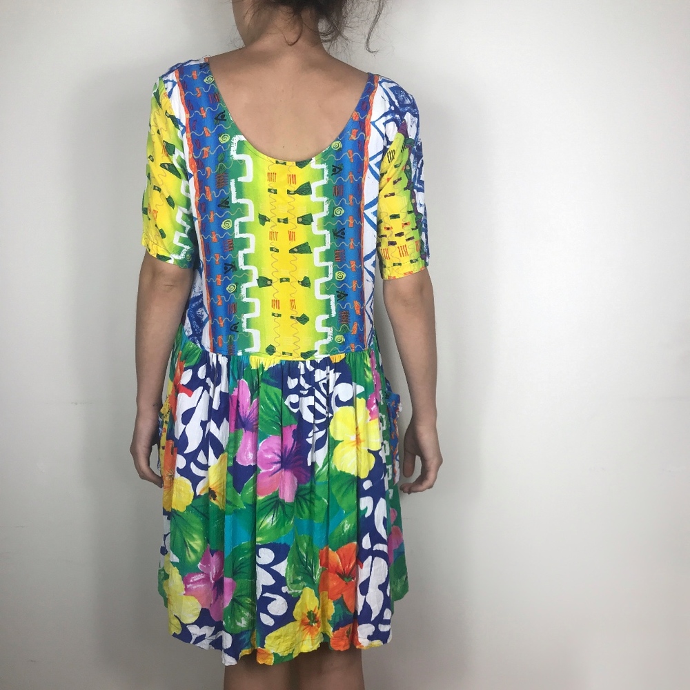 Vintage Jams World Floral Pocket Babydoll Dress - Picture 2 of 8